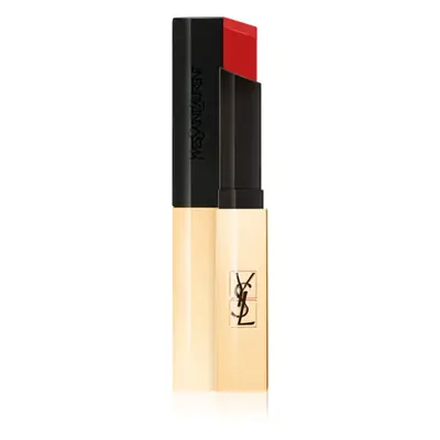 Yves Saint Laurent Rouge Pur Couture The Slim tenká matující rtěnka s koženým efektem odstín 28 