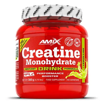 Amix Creatine Monohydrate Drink podpora sportovního výkonu příchuť Lemon-lime 360 g