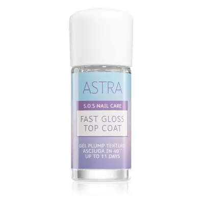 Astra Make-up S.O.S Nail Care Fast Gloss Top Coat vrchní lak na nehty pro dokonalou ochranu a in