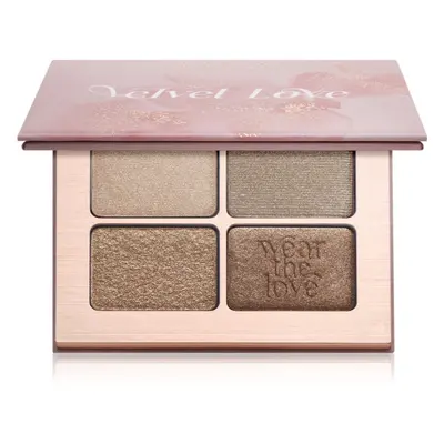 ZOEVA Velvet Love Eyeshadow Quad paletka očních stínů odstín Velvet Love Eyeshadow Quad Palette 