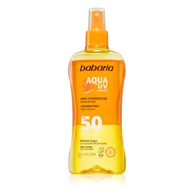 Babaria Sun Aqua UV opalovací sprej SPF 50 200 ml