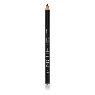 Note Cosmetique Ultra Rich Color voděodolná tužka na oči odstín 01 Black 1,1 g