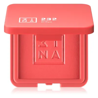 3INA The Blush kompaktní tvářenka odstín 232 - Coral red, matte 7,5 g