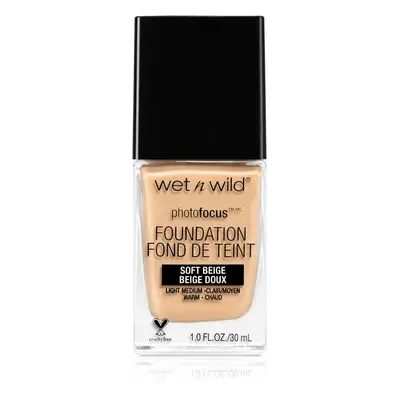 Wet n Wild Photo Focus matující fluidní make-up odstín Soft Beige 30 ml