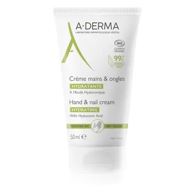 A-Derma Original Care hydratační krém na ruce a nehty s kyselinou hyaluronovou 50 ml