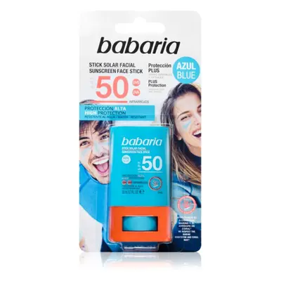 Babaria Blue Face Sun Stick ochranná hydratační tyčinka na obličej a citlivá místa SPF 50 20 ml