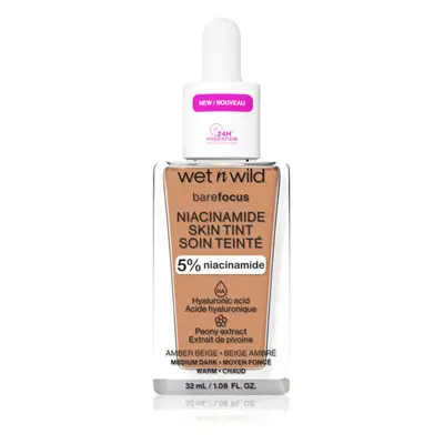 Wet n Wild Bare Focus Niacinamide Skin Tint lehký hydratační make-up odstín Amber Beige 32 ml