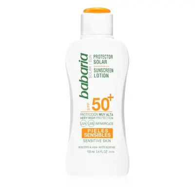 Babaria Sun Sensitive opalovací mléko pro citlivou pokožku SPF 50+ 100 ml