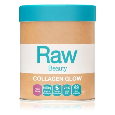 Amazonia Raw Beauty Collagen Glow prášek na přípravu nápoje s kolagenem příchuť Wild Berry 350 g