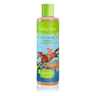 Childs Farm 3 in 1 Swim Strawberry & Organic Mint 3 v 1 šampon, kondicionér a sprchový gel pro d