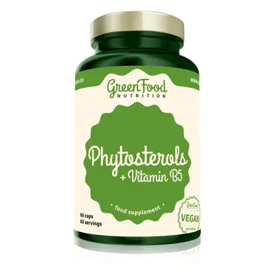 GreenFood Nutrition Phytosterols + Vitamin B5 kapsle s fytosteroly 60 cps