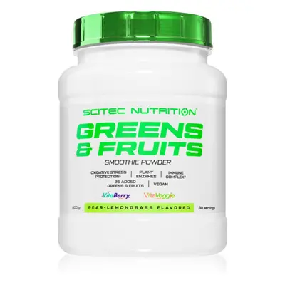 Scitec Nutrition Greens & Fruits prášek na přípravu nápoje s vitamíny příchuť Pear-Lemon Grass 6