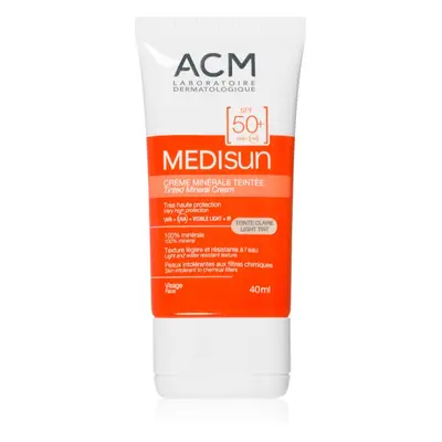 ACM Medisun minerální hydratační tónovací krém SPF 50+ odstín Light Tint 40 ml