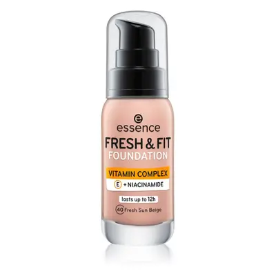 Essence Fresh & Fit tekutý make-up odstín 40 Fresh Sun Beige 30 ml