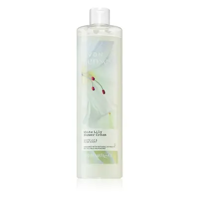 Avon Senses White Lily & Musk povzbuzující sprchový krém 500 ml