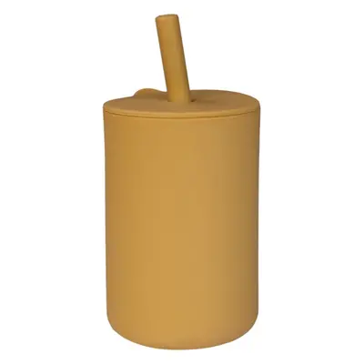 Tryco Silicone Cup and Straw hrnek s brčkem Honey Gold 1 ks