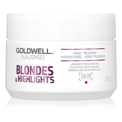 Goldwell Dualsenses Blondes & Highlights regenerační maska neutralizující žluté tóny 200 ml