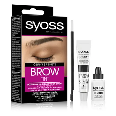 Syoss Brow Tint barva na obočí odstín Black 10 ml