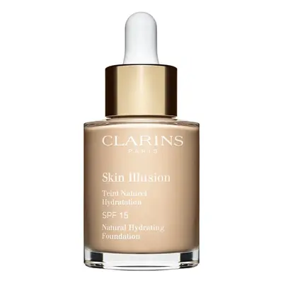 Clarins Skin Illusion Natural Hydrating Foundation rozjasňující hydratační make-up SPF 15 odstín