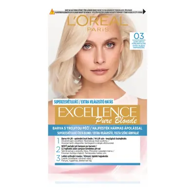 L’Oréal Paris Excellence Creme barva na vlasy odstín 03 Ultra Light Ash Blonde 1 ks