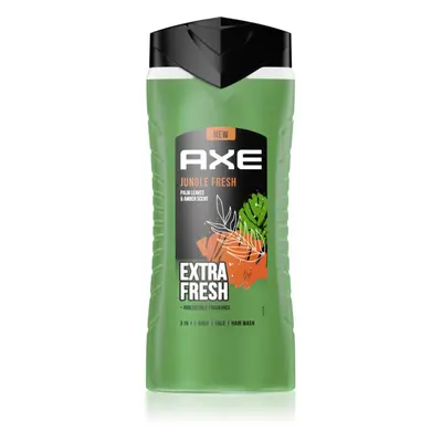 Axe Jungle Fresh sprchový gel na obličej, tělo a vlasy Palm Leaves & Amber 400 ml