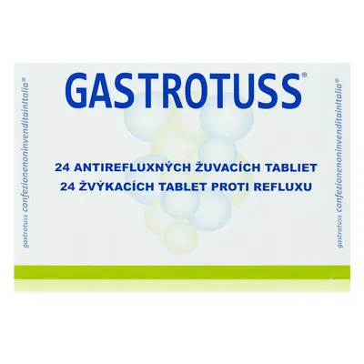 Gastrotuss Gastrotuss proti refluxu žvýkací tablety pro podporu trávení 24 tbl