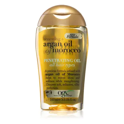 OGX Argan Oil Of Morocco vyživující olej pro lesk a hebkost vlasů 100 ml