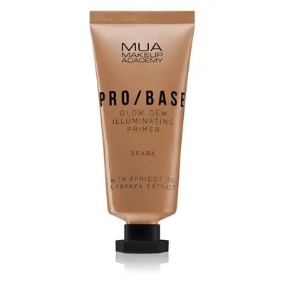 MUA Makeup Academy PRO/BASE Glow Dew rozjasňující podkladová báze odstín Spark 30 ml