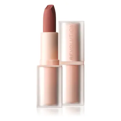 Makeup Revolution Lip Allure Soft Satin Lipstick krémová rtěnka se saténovým finišem odstín Brun