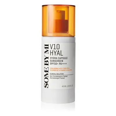 Some By Mi V10 Hyal Hydra Capsule Sunscreen ochranný krém pro citlivou a intolerantní pleť SPF 5