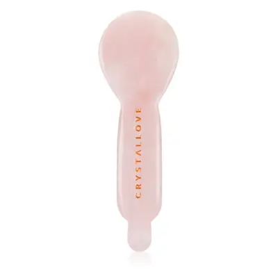 Crystallove Rose Quartz Spoon Eye Gua Sha masážní pomůcka na oční okolí 1 ks