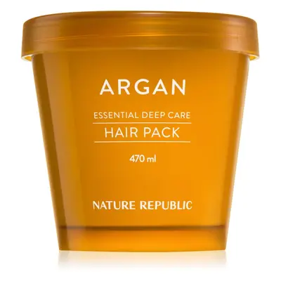 NATURE REPUBLIC Argan Essential Deep Care Hair Pack hydratační a vyživující maska pro poškozené 