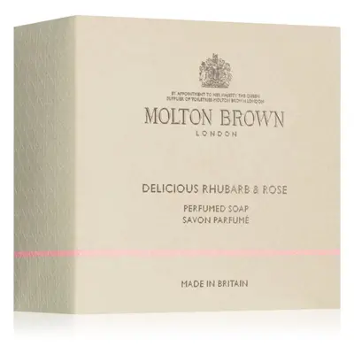 Molton Brown Rhubarb & Rose Perfumed Soap tuhé mýdlo na ruce a tělo 150 g