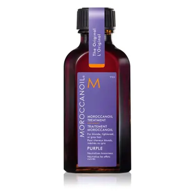 Moroccanoil Treatment Purple vyživující olej pro blond a šedivé vlasy 50 ml