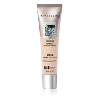 MAYBELLINE NEW YORK Dream Urban Cover vysoce krycí make-up odstín 111 Cool Ivory 30 ml