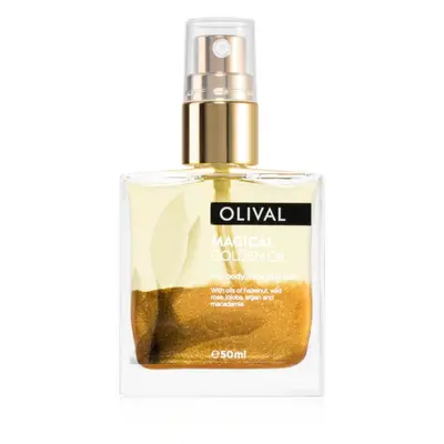 Olival Magical Gloden Oil multifunkční suchý olej se třpytkami na tvář, tělo a vlasy 50 ml