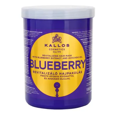 Kallos KJMN Professional Blueberry revitalizační maska pro suché, poškozené a chemicky ošetřené 