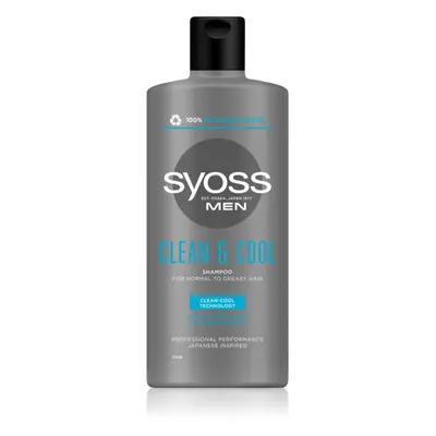 Syoss Men Clean & Cool šampon pro normální až mastné vlasy 440 ml