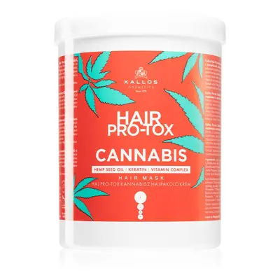 Kallos Hair Pro-Tox Cannabis regenerační maska na vlasy s konopným olejem 1000 ml