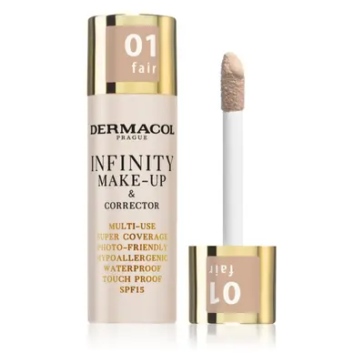 Dermacol Infinity vysoce krycí make-up SPF 15 odstín 01 Fair 20 g