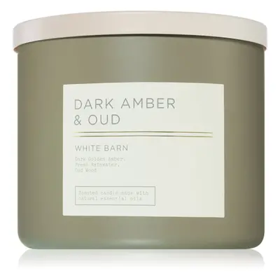 Bath & Body Works Dark Amber & Oud vonná svíčka 411 g