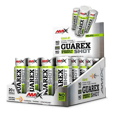 Amix Guarex Energy & Mental Shot podpora sportovního výkonu příchuť Mojito 20x60 ml