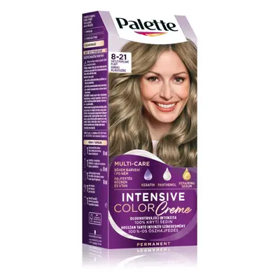 Schwarzkopf Palette Intensive Color Creme permanentní barva na vlasy odstín 8-21 Ashy Light Blon