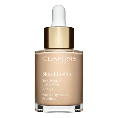 Clarins Skin Illusion Natural Hydrating Foundation rozjasňující hydratační make-up SPF 15 odstín