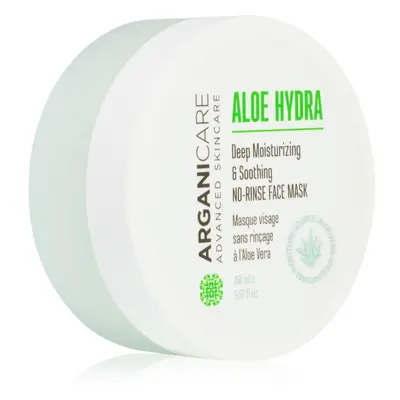 Arganicare Aloe Hydra No-Rinse Face Mask hloubkově hydratační maska se zklidňujícím účinkem 150 