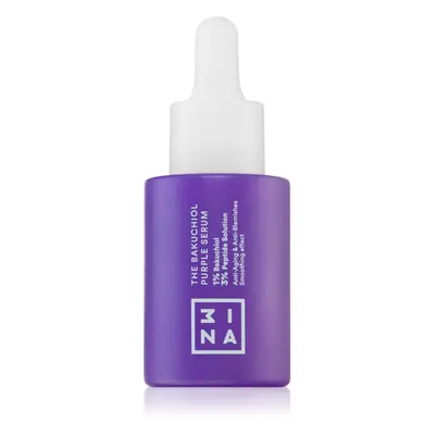 3INA The Bakuchiol Purple Serum lehké pleťové sérum pro vypnutí pleti 30 ml