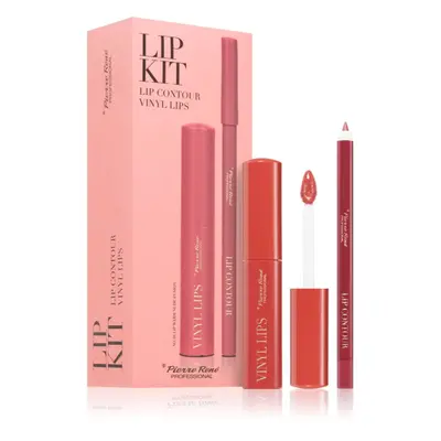 Pierre René Professional Lip Kit dárková sada na rty 04 Warm Nude Fusion 2 ks