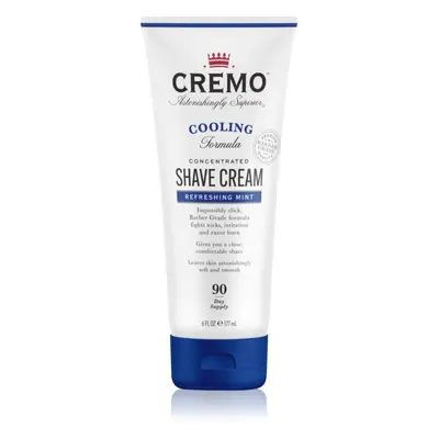 Cremo Refreshing Mint Cooling Shave Cream krém na holení v tubě pro muže 177 ml