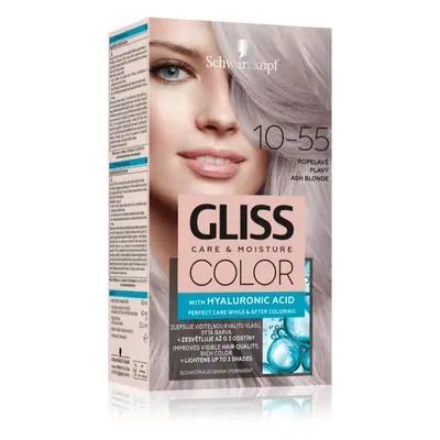 Schwarzkopf Gliss Color permanentní barva na vlasy odstín 10-55 Popelavý blond 1 ks