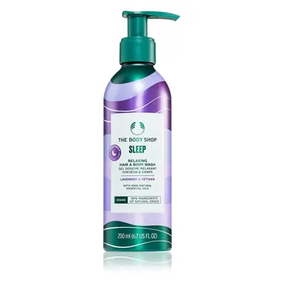 The Body Shop Lavander & Vetiver šampon na vlasy a tělo Lavender & Vetiver 200 ml